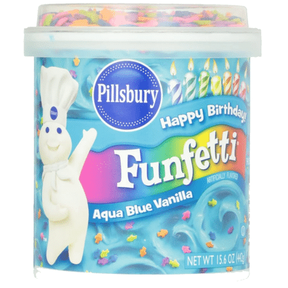 Pillsbury Frosting Funfetti Aqua Blue Vanilla (442g)
