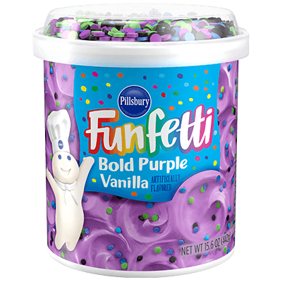 Pillsbury Frosting Funfetti Bold Purple Vanilla (442g)