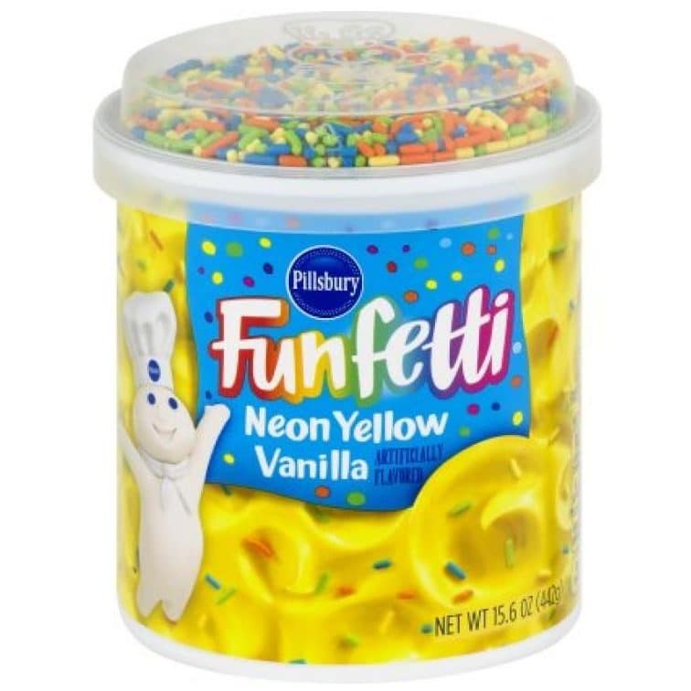 Pillsbury Frosting Funfetti Neon Yellow Vanilla (442g)