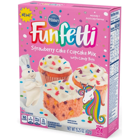 Pillsbury Funfetti Unicorn Strawberry Cake Mix (432g)