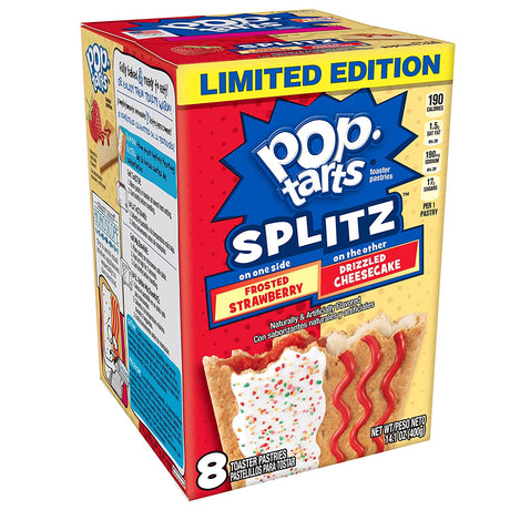 Pop Tarts Grocery Pack Splitz Frosted Strawberry and Drizzled Cheesecake
