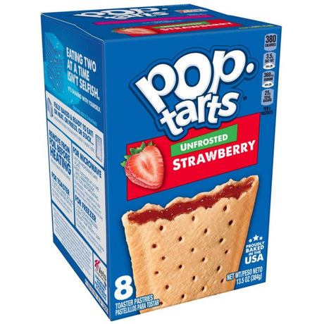 Pop Tarts Grocery Pack Unfrosted Strawberry (384g)