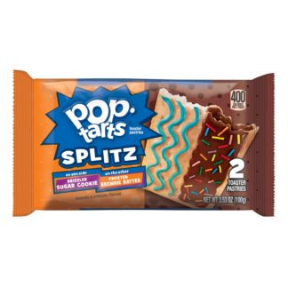 Pop Tarts Twin Pack Splitz Drizzled Sugar Cookie and Frosted Brownie Batter (96g)