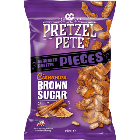Pretzel Pete Cinnamon & Brown Sugar Pretzel Pieces (160g)