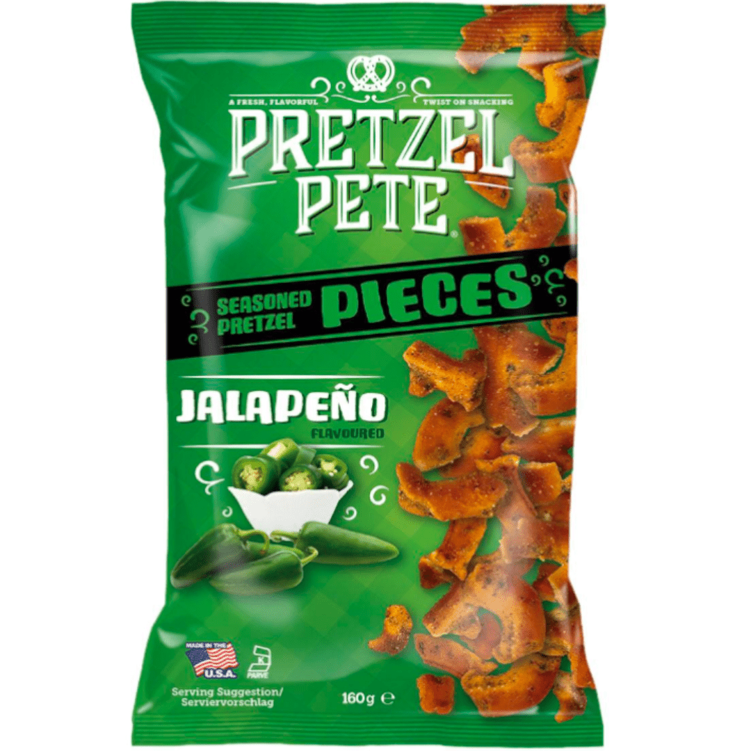 Pretzel Pete Jalapeno Pretzel Pieces (160g)