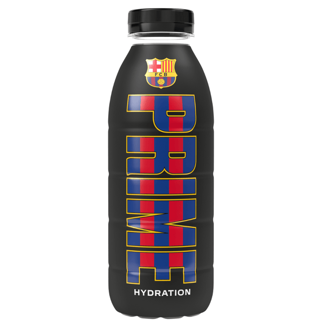 Prime Hydration FC Barcelona V2 Black Edition 500ml Bottle