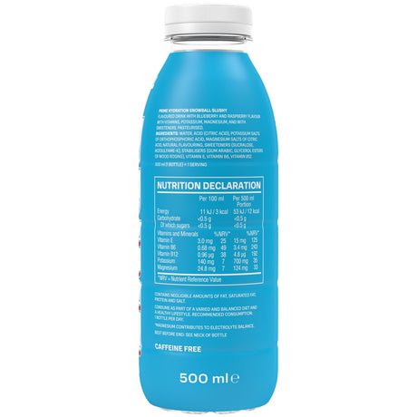 Prime Hydration Snowball Slushy Bottle 500ml