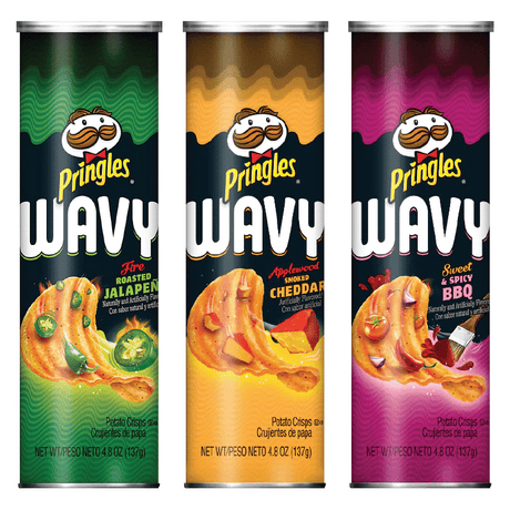 Pringles Wavy Top 3 Favourites (3 Pack)