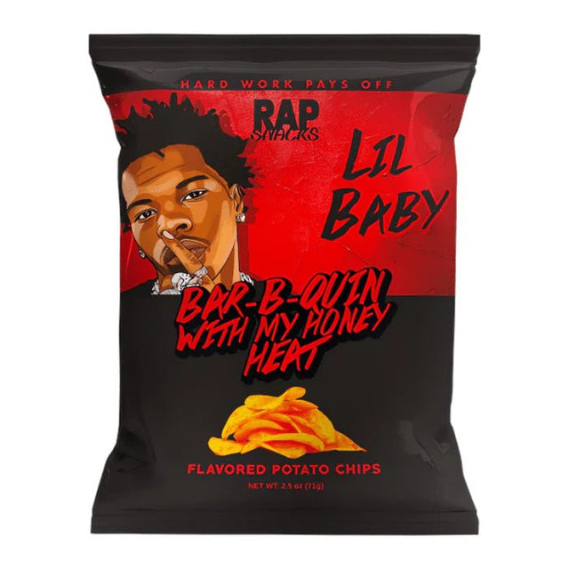 Rap Snacks Lil Baby Bar-B-Quin with My Honey Heat Potato Chips 71g USA
