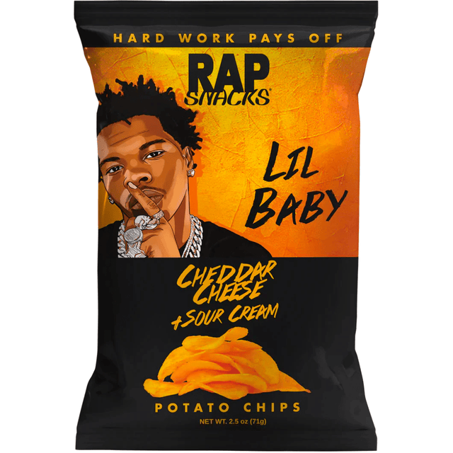 Rap Snacks Lil Baby Cheddar Cheese & Sour Cream (71g)