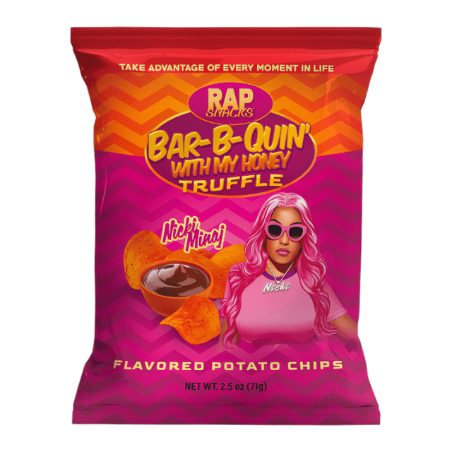 Rap Snacks Nicki Minaj Barbie-Que Honey Truffle Potato Chips 71g USA