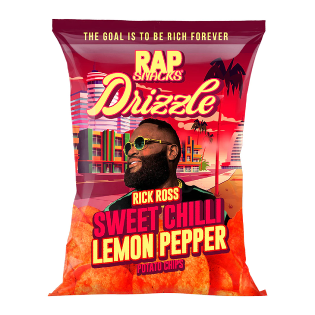 Rap Snacks Rick Ross Sweet Chilli Lemon Pepper Potato Chips 71g USA