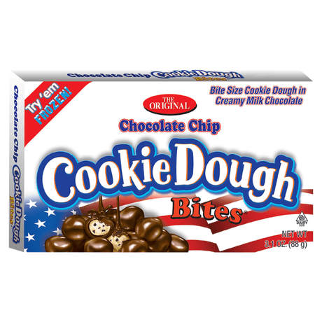 Red, White & Blue Cookie Dough Bites Chocolate Chip Theatre Box 88g