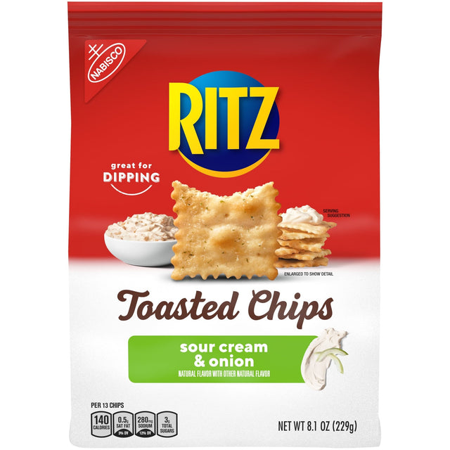 Ritz Toasted Chips Sour Cream and Onion Share Bag (230g)