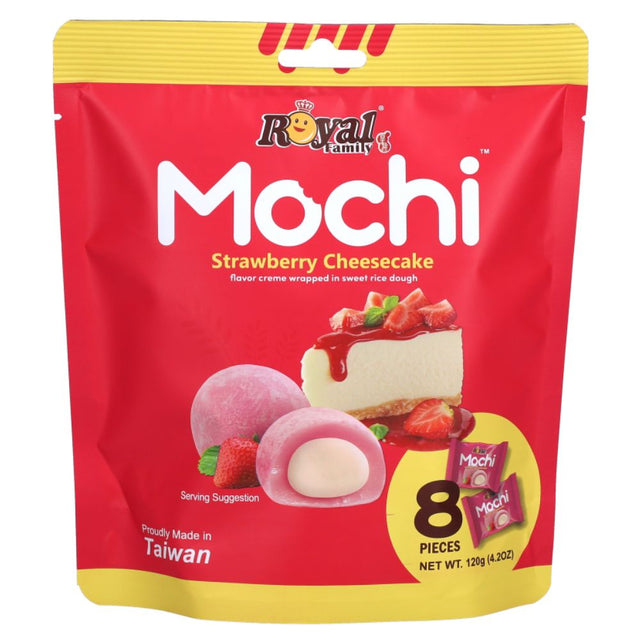 Royal Family Mochi Strawberry Cheesecake Pouch 120g TAIWAN