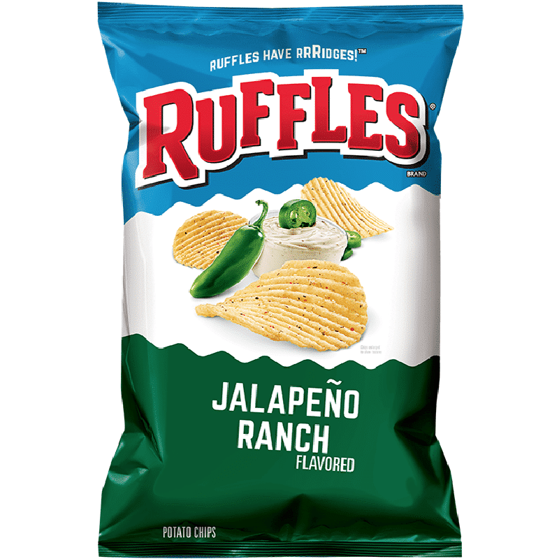 Ruffles Jalapeño Ranch Chips (184g) (BB Expired 31-01-22)