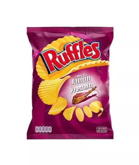 Ruffles Jamon Crisps Bag 160g EU