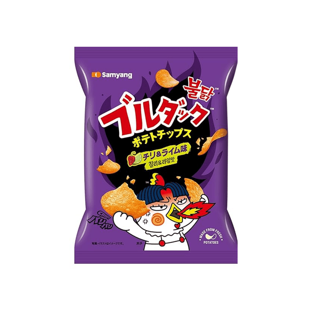 Samyang Buldak Habanero Chilli & Lime Potato Crisps 55g KOREA