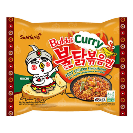 Samyang Buldak Hot Chicken Curry Ramen Noodles (140g)