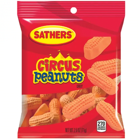 Sathers Circus Peanuts Chewy Candy (71g)