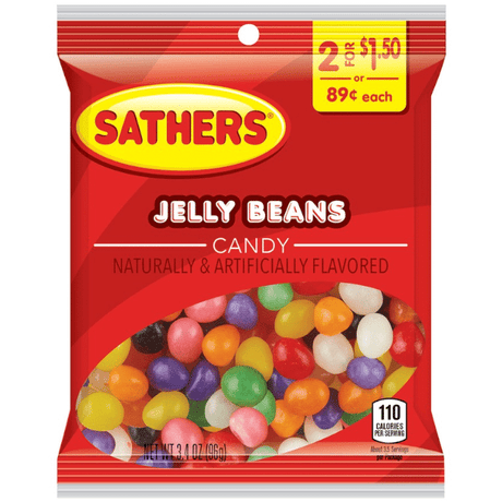 Sathers Jelly Beans Peg Bag (96g)