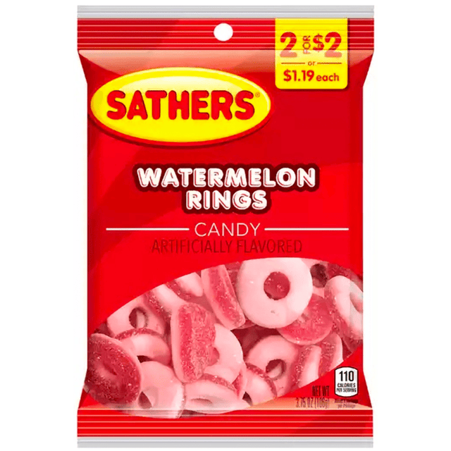 Sathers Watermelon Rings (78g)