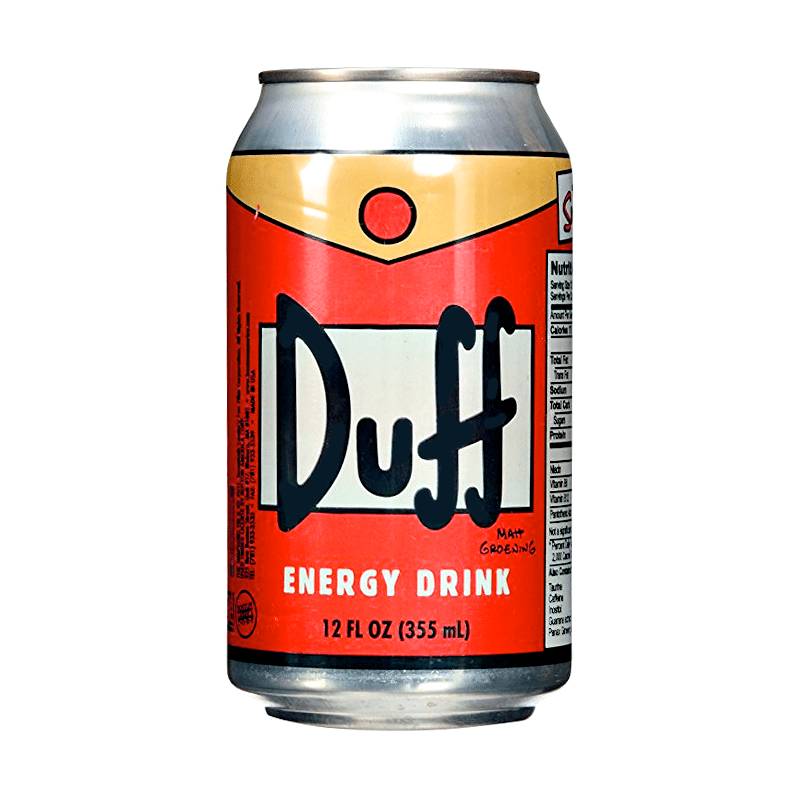Simpsons Duff Energy Drink