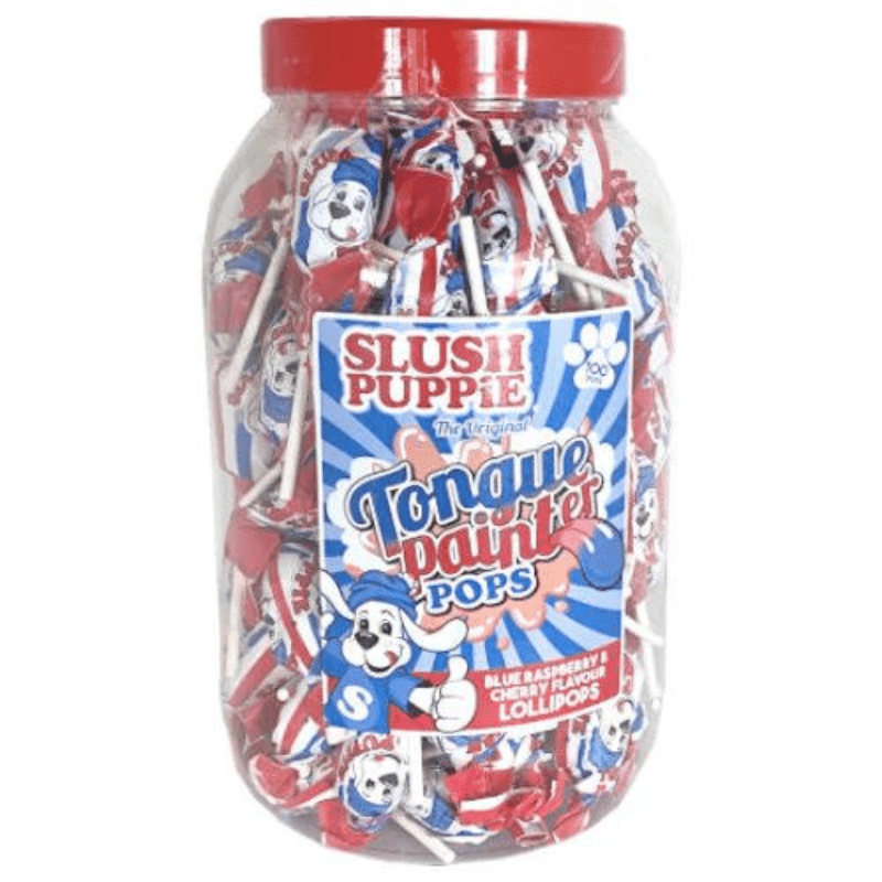 Slush Puppie Toungue Painters Lollipops Jar (100pcs) SoSweet