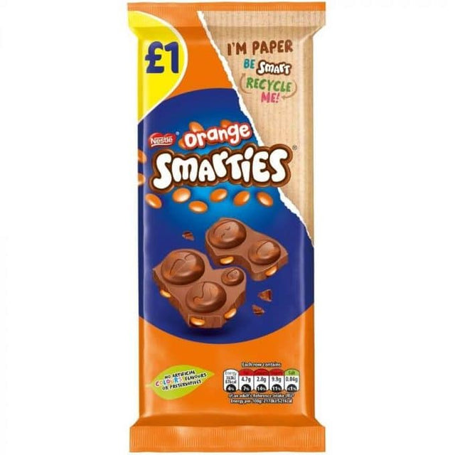 Smarties Share Bar Orange Chocolate (90g)