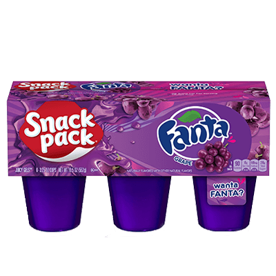 Snack Pack Fanta Grape (6 Pack) (BB Expired 21-11-21)