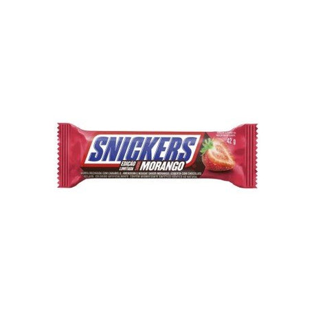 Snickers Morango Strawberry Chocolate Bar 42g BRAZIL
