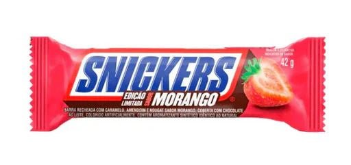 Snickers Morango Strawberry Chocolate Bar 42g BRAZIL