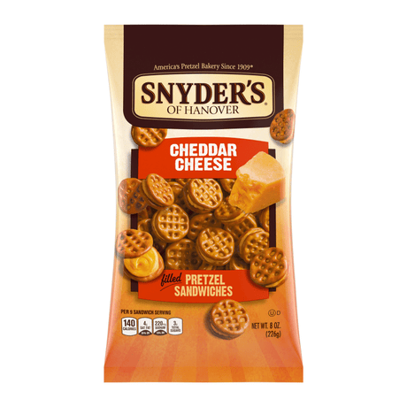 Snyder's Pretzel Sandwiches Cheddar Cheese (226g)