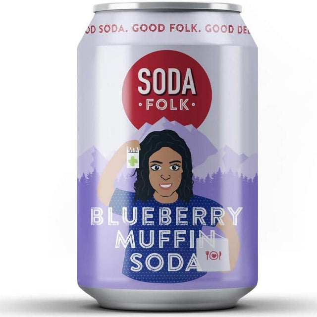Soda Folk Blueberry Muffin Soda Can (330ml)