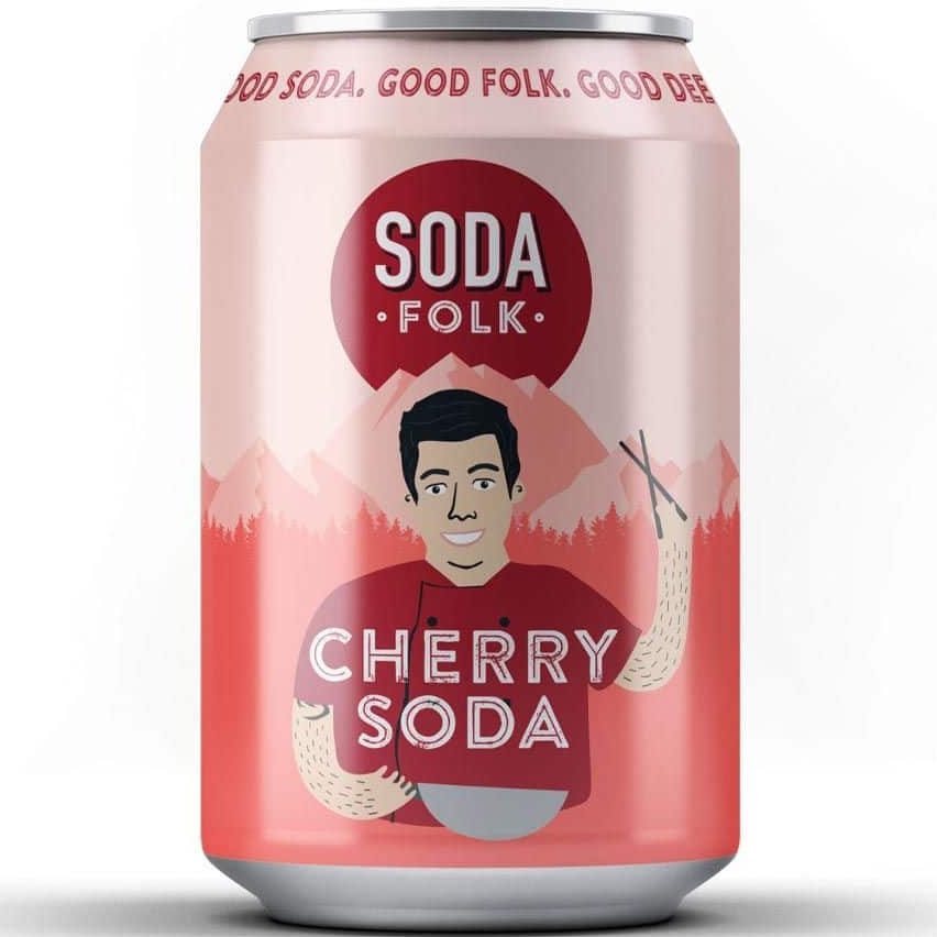 Soda Folk Cherry Soda Can (330ml)