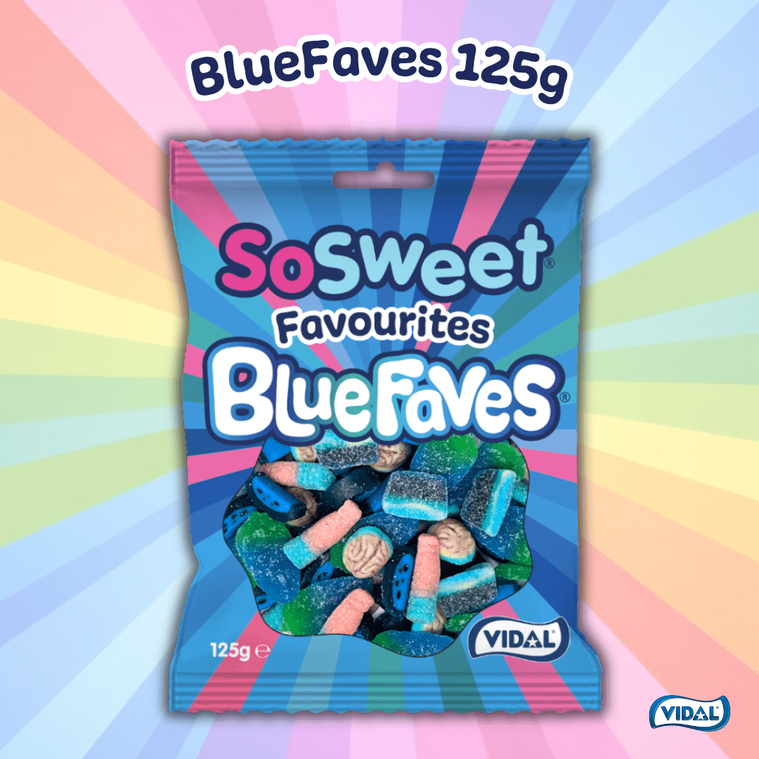 SoSweet Blue Faves 125g Peg Bag