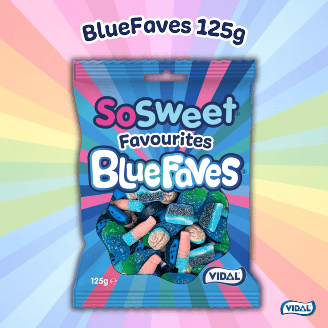 SoSweet Blue Faves 125g Peg Bag