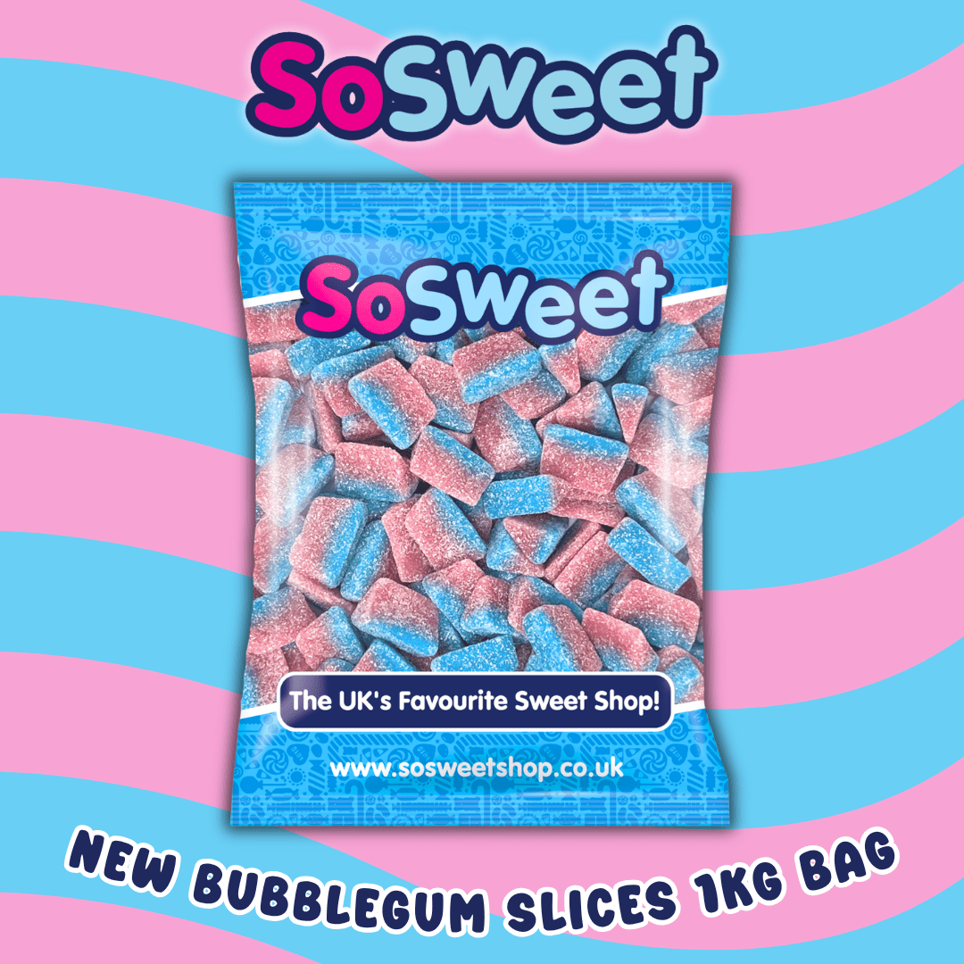 SoSweet Bubblegum Slices Bag 1kg