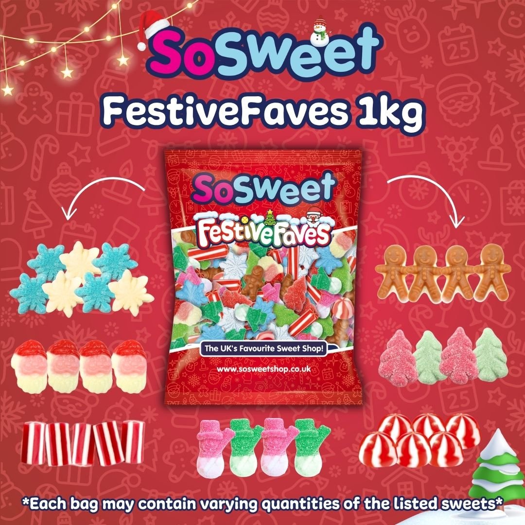 SoSweet Festive Faves Christmas Sweet Mix Bag 1kg