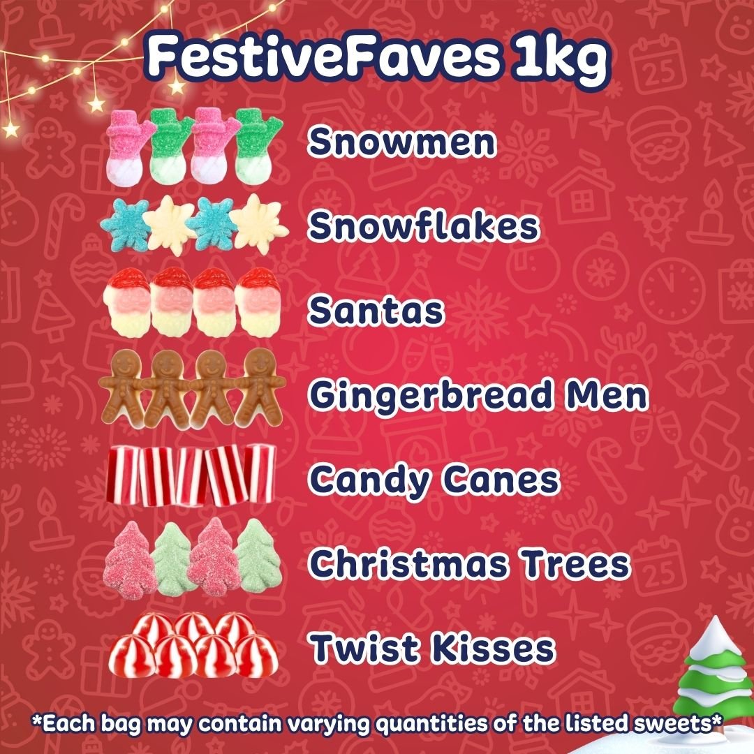 SoSweet Festive Faves Christmas Sweet Mix Bag 1kg