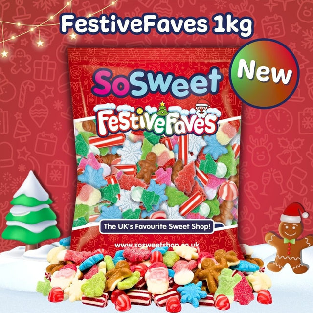 SoSweet Festive Faves Christmas Sweet Mix Bag 1kg