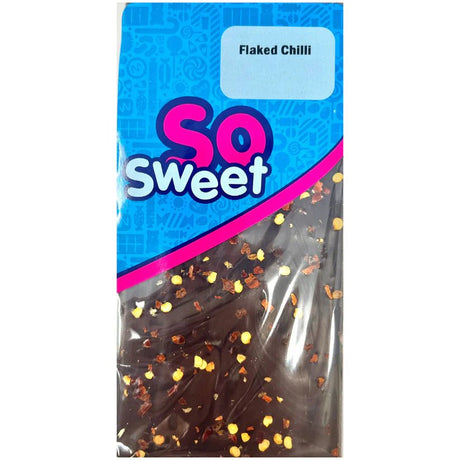 SoSweet Flaked Chilli Dark Chocolate Bar (80g)