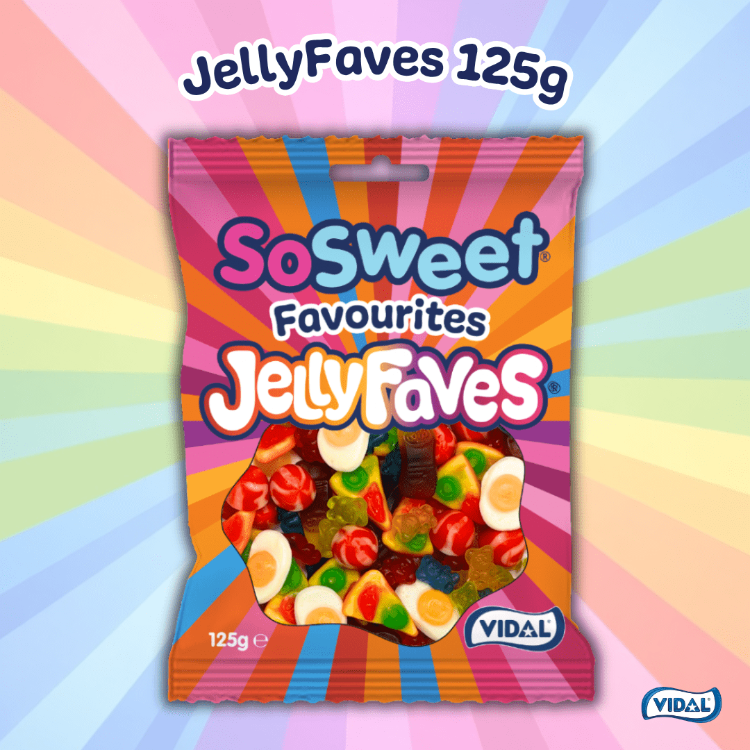 SoSweet Jelly Faves 125g Peg Bag