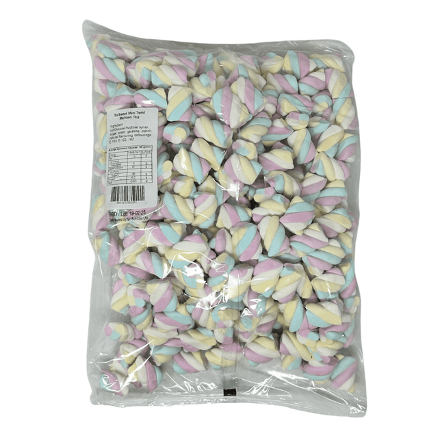 Sosweet Mini Twist Mallows 1kg