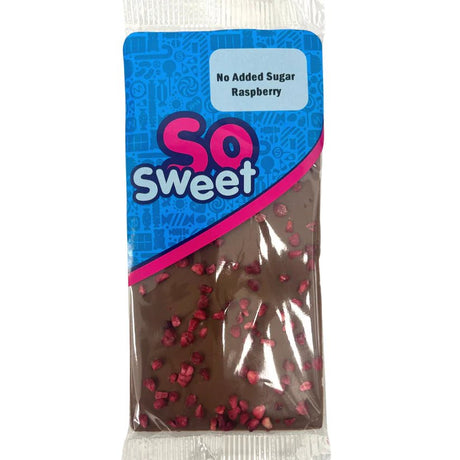 SoSweet Sugar Free Milk Chocolate Raspberry Bar (80g)