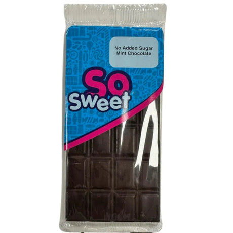 SoSweet Sugar Free Mint Dark Chocolate Bar (80g)