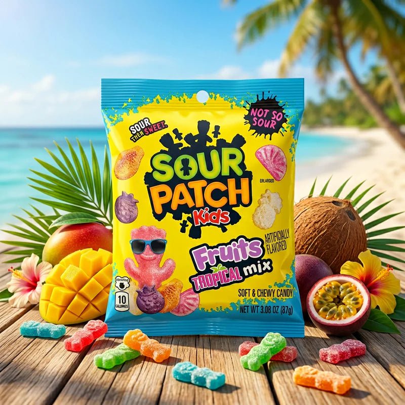 Sour Patch Kids Kids Fruits Tropical Mix Peg Bag 87g USA