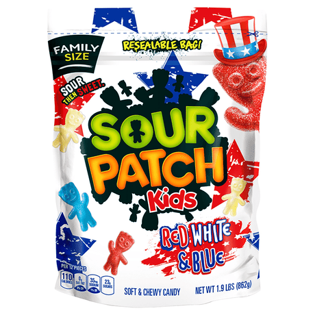 Sour Patch Kids Red White and Blue - Family Size