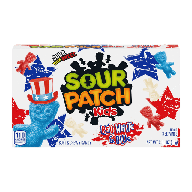 Sour Patch Kids Red, White & Blue Theatre Box (87g)