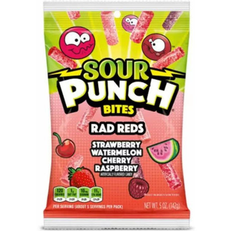 Sour Punch Bites Rad Reds Peg Bag (142g)